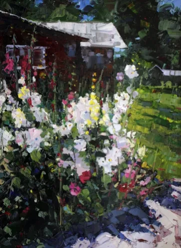 A Sunset Day — impressionist oil painting by Garth Williams