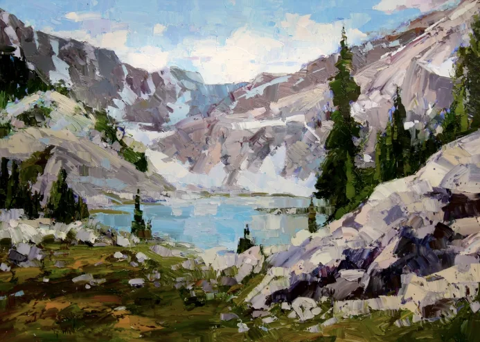 Canadian Rockies — impressionist oil painting by Garth Williams
