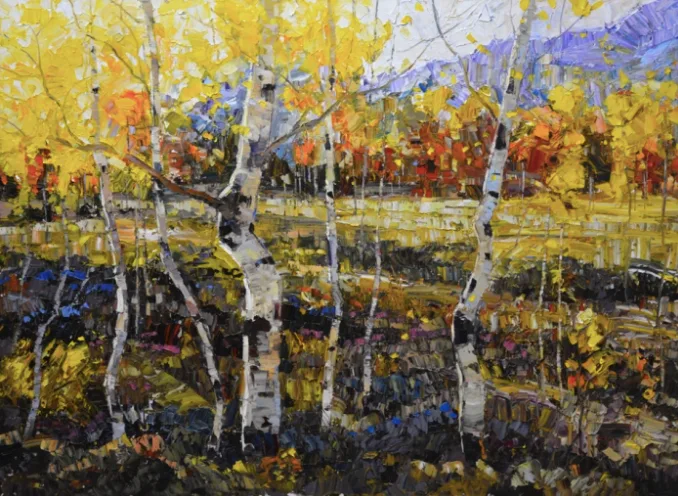 Changing of the Seasons — impressionist oil painting by Garth Williams