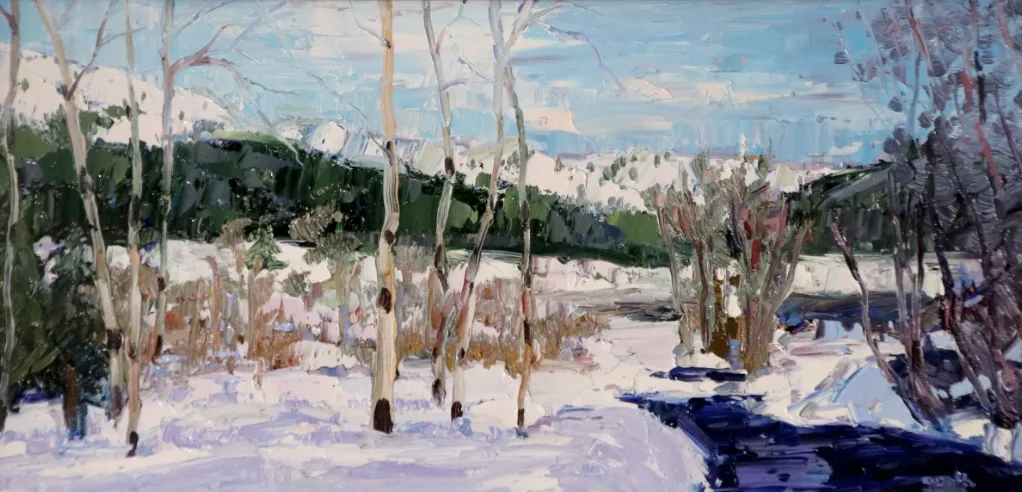 Pine Heaven — impressionist oil painting by Garth Williams