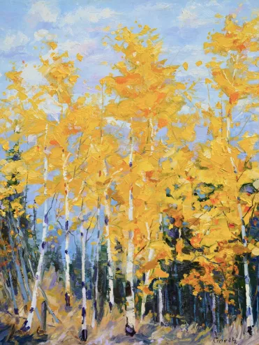 Steamboat Springs — impressionist oil painting by Garth Williams