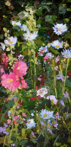 The Garden — impressionist oil painting by Garth Williams